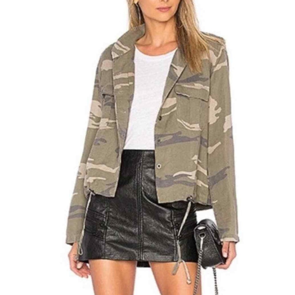 RAILS Maverick Lightweight Military Jacket In Sage Camo